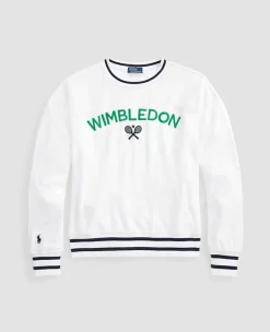 Ralph Lauren Polo Ralph Lauren*Polo Women's Embroidered Terry Sweatshirt - White