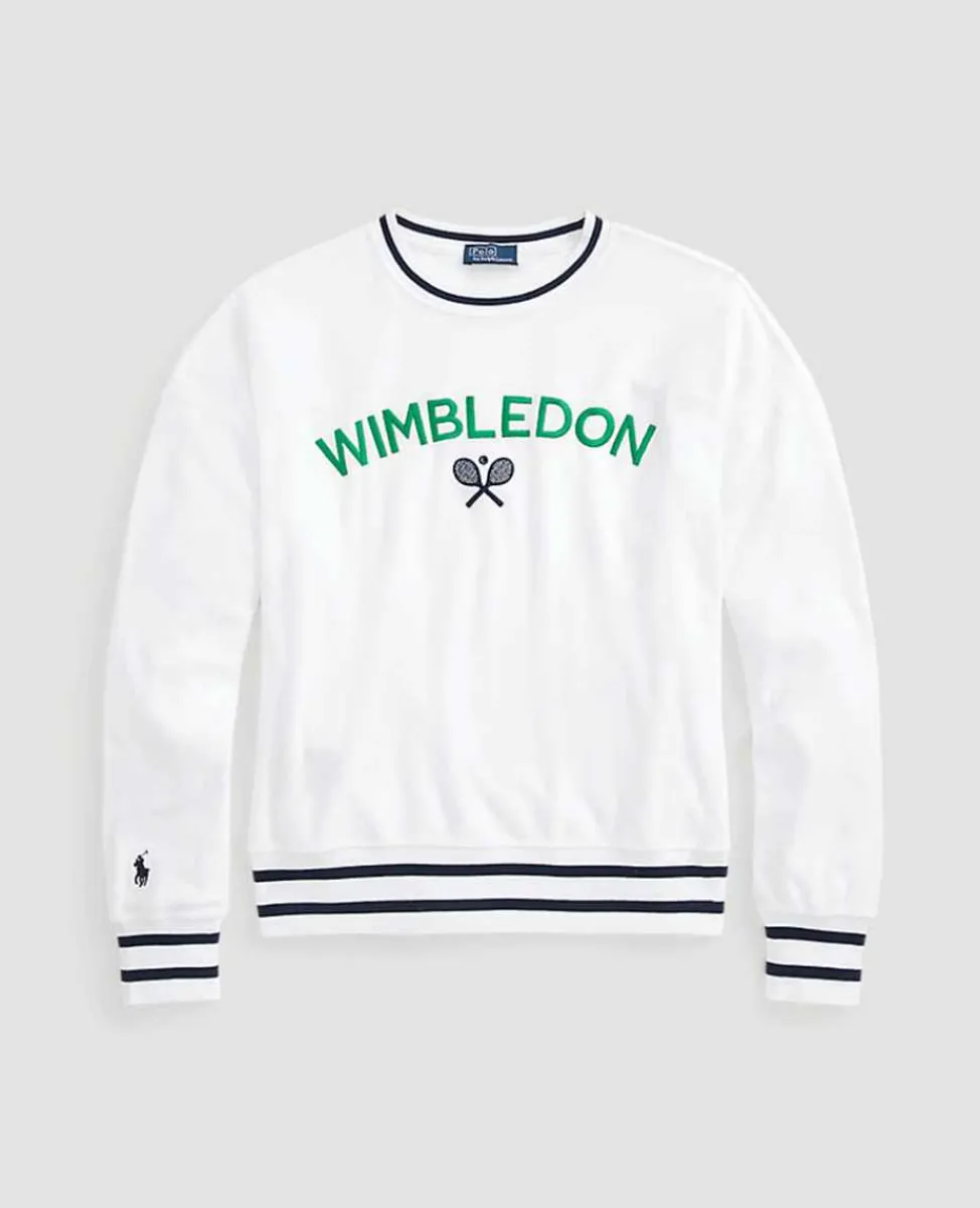 Ralph Lauren Polo Ralph Lauren*Polo Women's Embroidered Terry Sweatshirt - White