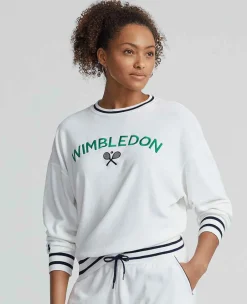 Ralph Lauren Polo Ralph Lauren*Polo Women's Embroidered Terry Sweatshirt - White