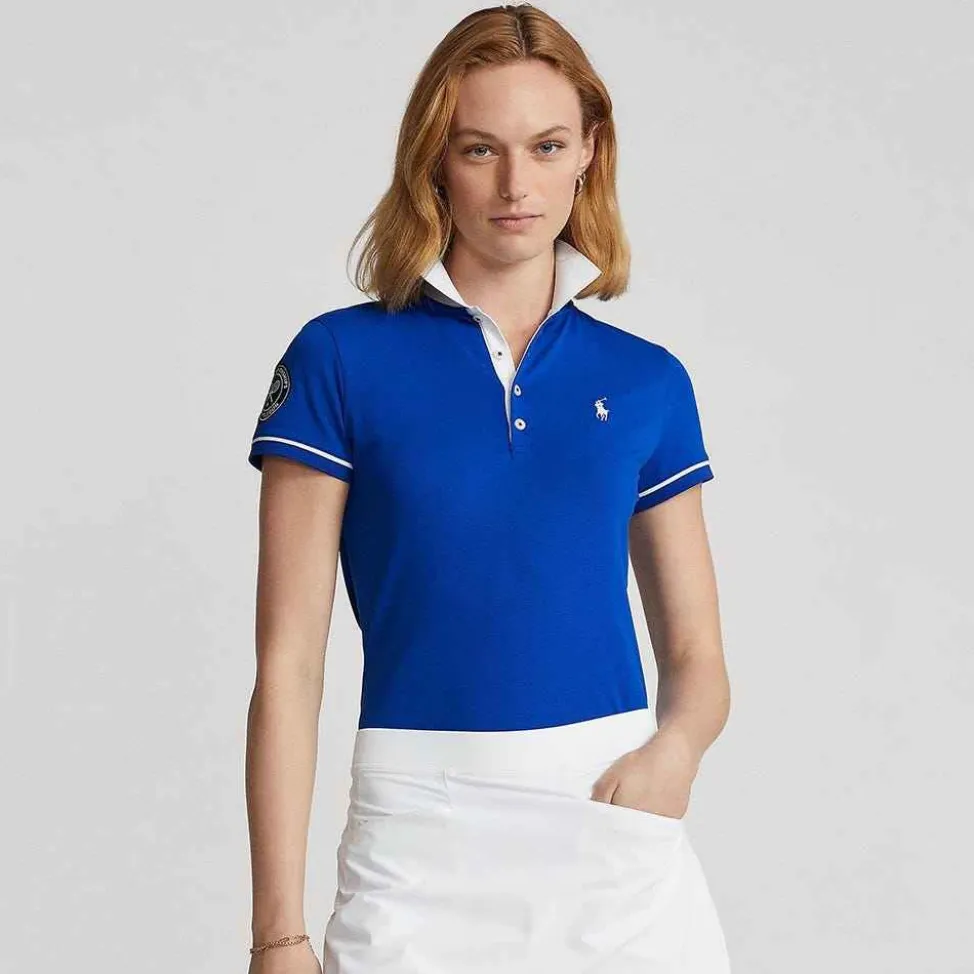 Ralph Lauren Polo Ralph Lauren*Polo Women's Pique Polo Shirt - Blue