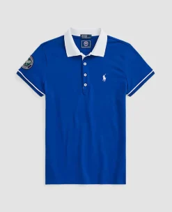 Ralph Lauren Polo Ralph Lauren*Polo Women's Pique Polo Shirt - Blue