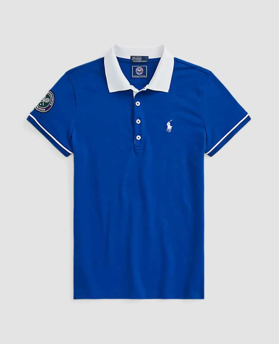 Ralph Lauren Polo Ralph Lauren*Polo Women's Pique Polo Shirt - Blue
