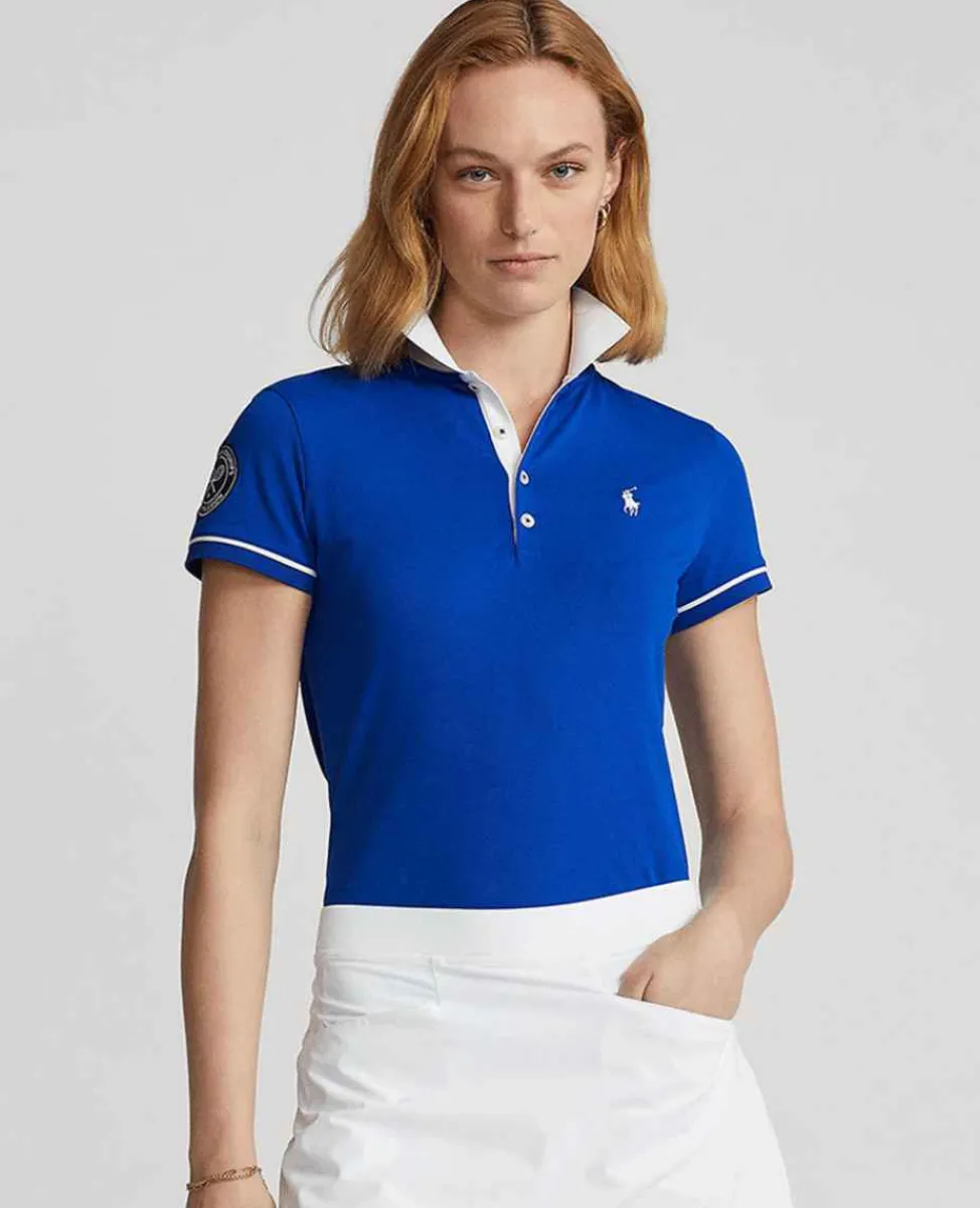 Ralph Lauren Polo Ralph Lauren*Polo Women's Pique Polo Shirt - Blue