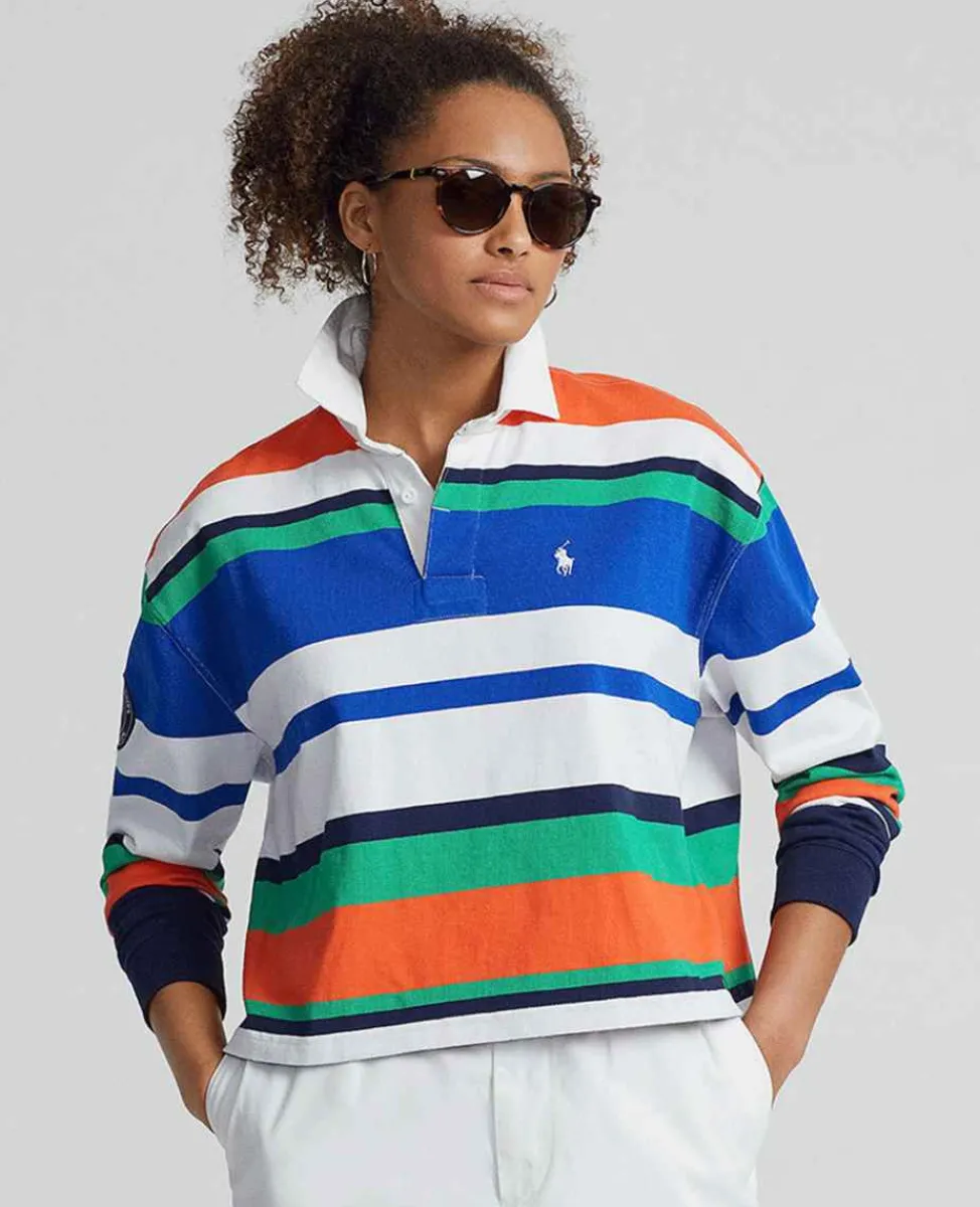 Ralph Lauren Polo Ralph Lauren*Polo Women's Long Sleeve Rugby Shirt - Multi
