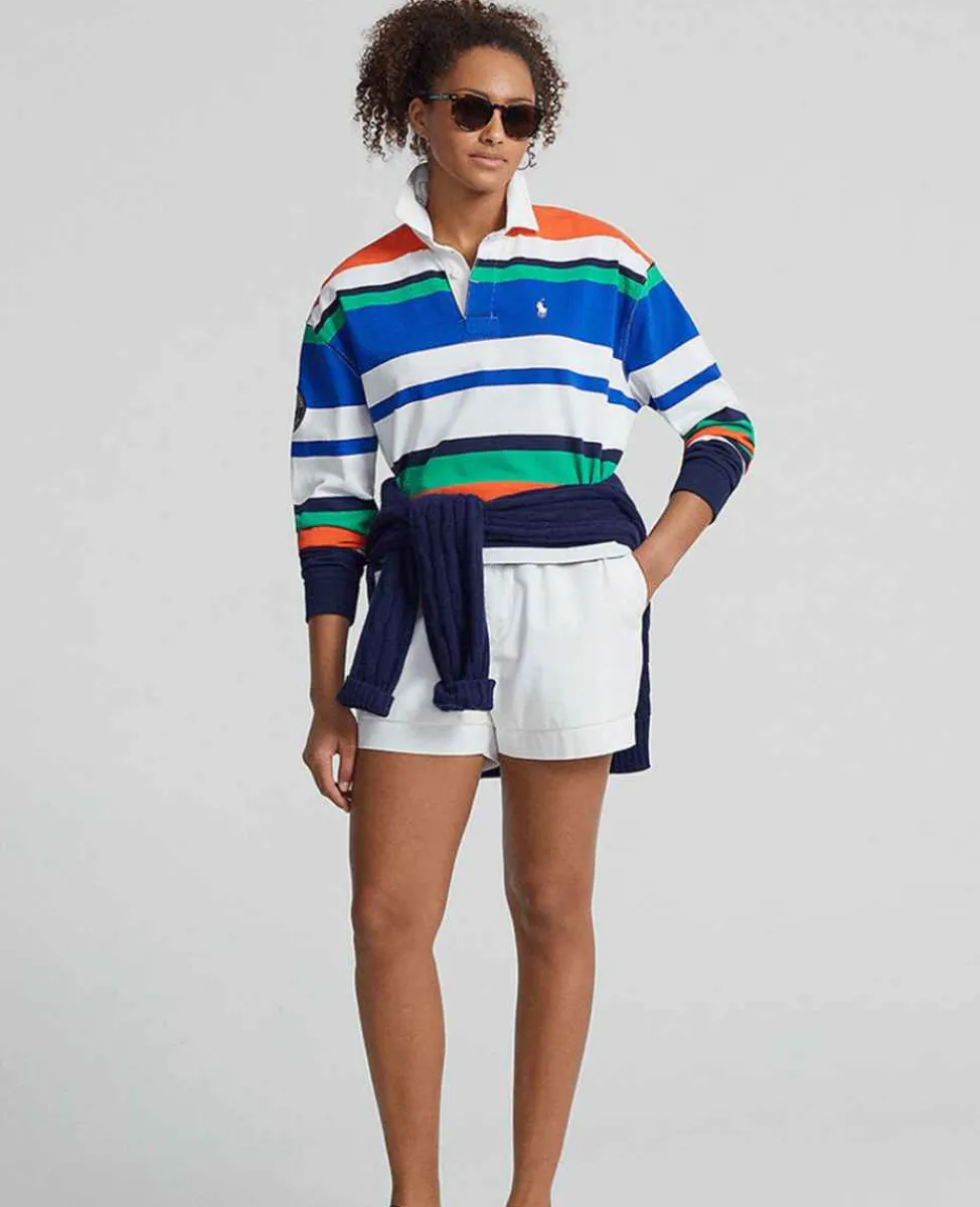 Ralph Lauren Polo Ralph Lauren*Polo Women's Long Sleeve Rugby Shirt - Multi