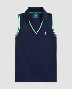 Ralph Lauren Polo Ralph Lauren*Polo Women's Cricket Pique Polo Shirt - Navy