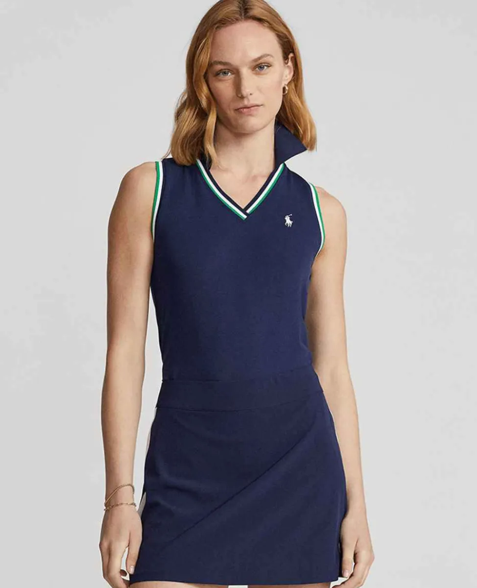 Ralph Lauren Polo Ralph Lauren*Polo Women's Cricket Pique Polo Shirt - Navy