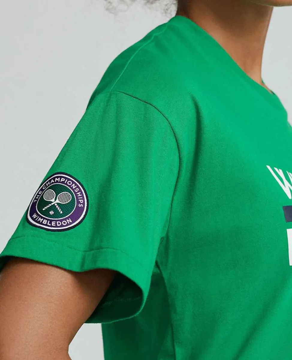 Ralph Lauren Polo Ralph Lauren*Polo Women's Cropped Graphic Jersey Tee - Green