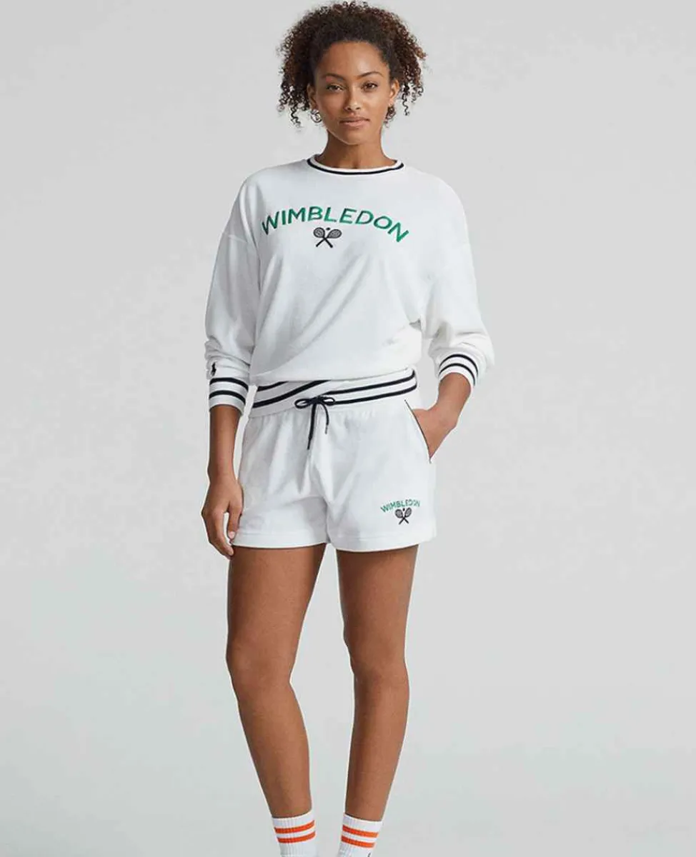 Ralph Lauren Polo Ralph Lauren*Polo Women's Embroidered Terry Short - White