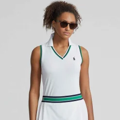 Ralph Lauren Polo Ralph Lauren*Polo Women's Sleeveless Polo Shirt - White