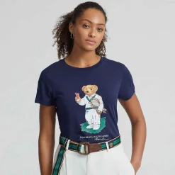 Ralph Lauren Polo Ralph Lauren*Polo Women's Bear Jersey Tee - Navy