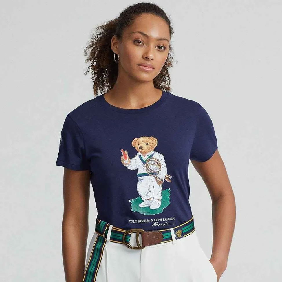 Ralph Lauren Polo Ralph Lauren*Polo Women's Bear Jersey Tee - Navy