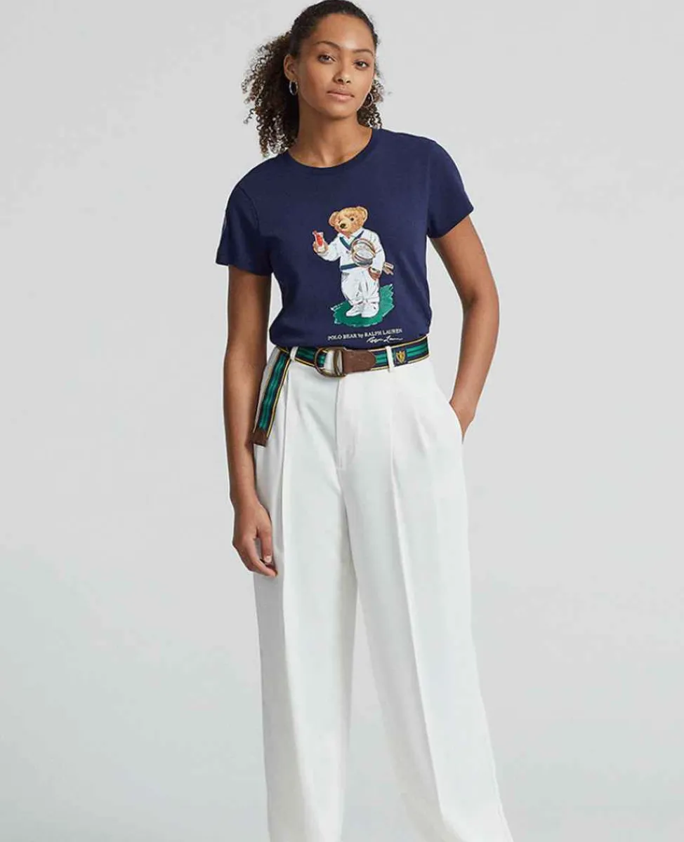 Ralph Lauren Polo Ralph Lauren*Polo Women's Bear Jersey Tee - Navy
