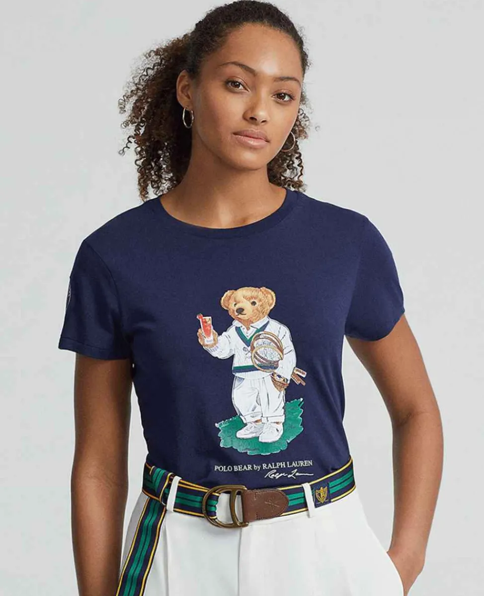 Ralph Lauren Polo Ralph Lauren*Polo Women's Bear Jersey Tee - Navy