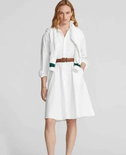 Ralph Lauren Polo Ralph Lauren*Polo Women's Belted Cotton Dress - White