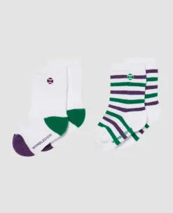 Wimbledon Socks*Socks Baby Two Pack - Multi