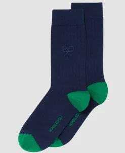 Wimbledon Socks*Socks Business - Navy & Green