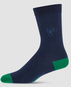 Wimbledon Socks*Socks Business - Navy & Green