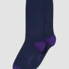 Wimbledon Socks*Socks Business - Navy & Purple