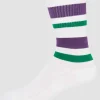 Wimbledon Socks*Socks Crew Ankle Stripe