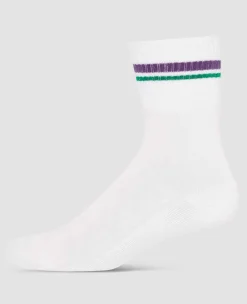 Wimbledon Socks*Socks Crew Cuff Stripe