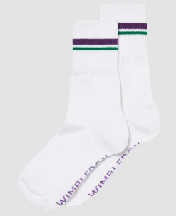Wimbledon Socks*Socks Crew Cuff Stripe