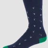 Wimbledon Socks*Socks Player - Navy & Green