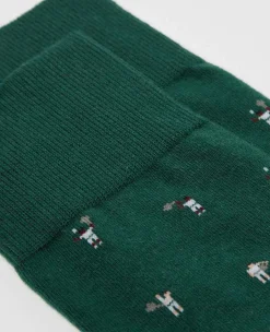 Wimbledon Socks*Socks Player- Green & Purple