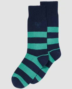 Wimbledon Socks*Socks Rugby - Navy & Green