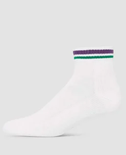 Wimbledon Socks*Socks Short Cuff Stripe