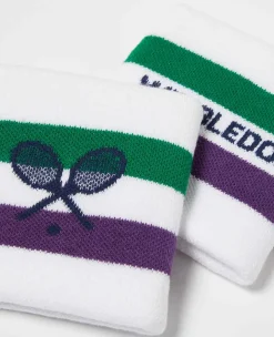 Wimbledon On-Court Accessories*Sweatbands Twin Pack - White