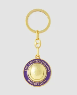 Wimbledon Keyrings*Tennis Ball Logo Keyring