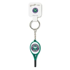 Wimbledon Keyrings*Tennis Racket Keyring - Green