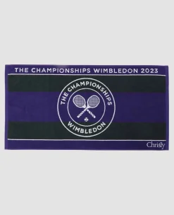 Christy On-Court Accessories*Wimbledon Championships Towel 2023 - Classic Green & Purple