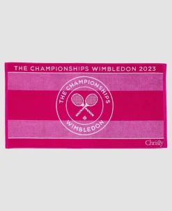 Christy On-Court Accessories*Wimbledon Championships Towel 2023 - Seasonal Pink & Fuchsia