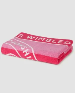 Christy On-Court Accessories*Wimbledon Championships Towel 2023 - Seasonal Pink & Fuchsia
