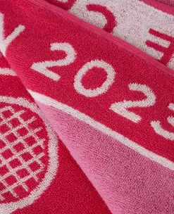 Christy On-Court Accessories*Wimbledon Championships Towel 2023 - Seasonal Pink & Fuchsia