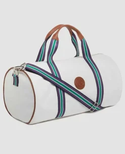 Wimbledon Travel* Clubhouse Barrel Bag - White