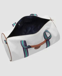 Wimbledon Travel* Clubhouse Barrel Bag - White