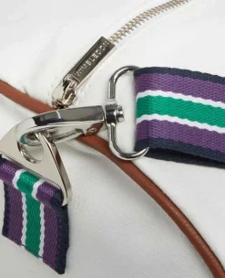 Wimbledon Travel* Clubhouse Barrel Bag - White