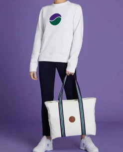 Wimbledon Travel* Clubhouse Beach Bag - White