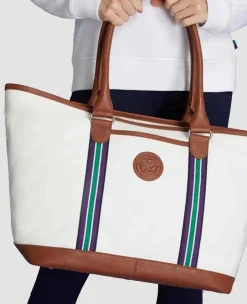 Wimbledon Totes* Clubhouse Totebag - White
