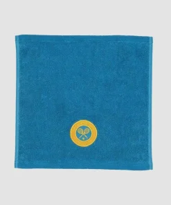 Christy Towels*Wimbledon Face Towels Turquoise & Ochre Twin Pack