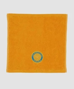Christy Towels*Wimbledon Face Towels Turquoise & Ochre Twin Pack
