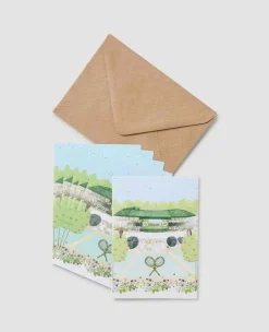 Wimbledon Stationery* Greetings Cards - Tennis In An English Garden
