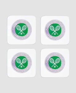 Wimbledon Collections* Illustration Logo Coasters - Set Of 4