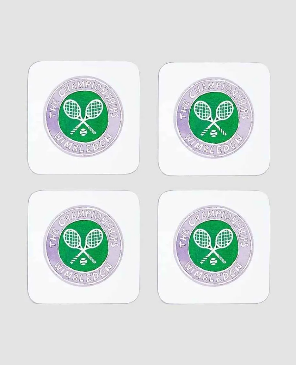 Wimbledon Collections* Illustration Logo Coasters - Set Of 4