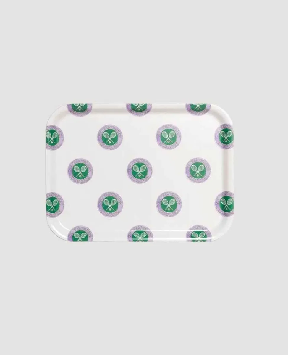 Wimbledon Tea & Coffee* Illustration Logo Printed Tea Tray