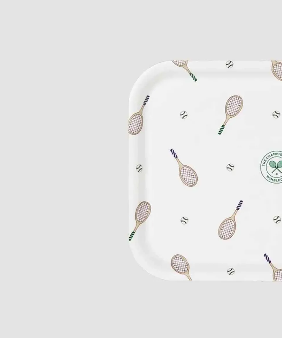 Wimbledon Tea & Coffee* Rackets Printed Tea Tray