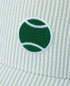 Wimbledon Headwear* Seersucker Cap - Green